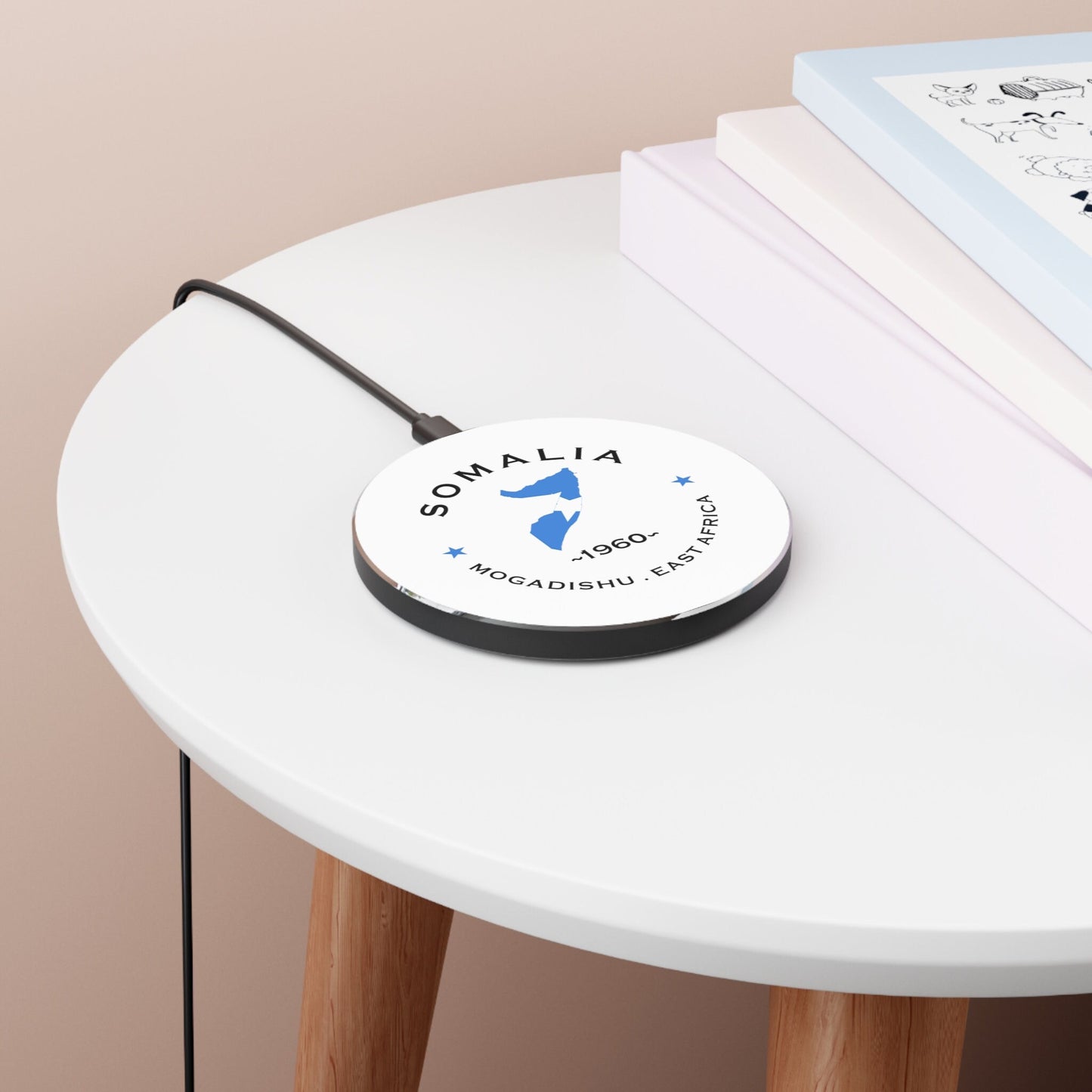 Somalia Wireless Charger- Iphone and Android phones