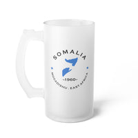 Somalia   Frosted Glass Beer Mug