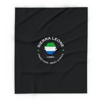 Sierra Leone Inspired Premium Fleece blanket