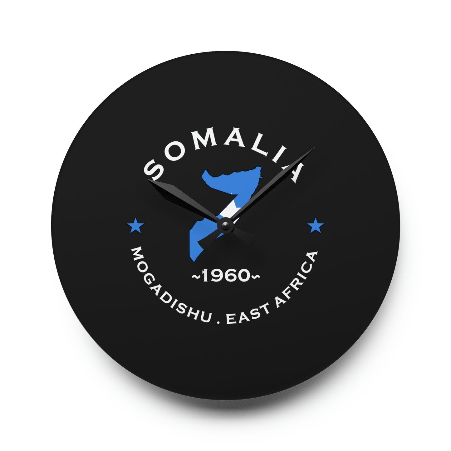 Somalia Acrylic Wall Clock