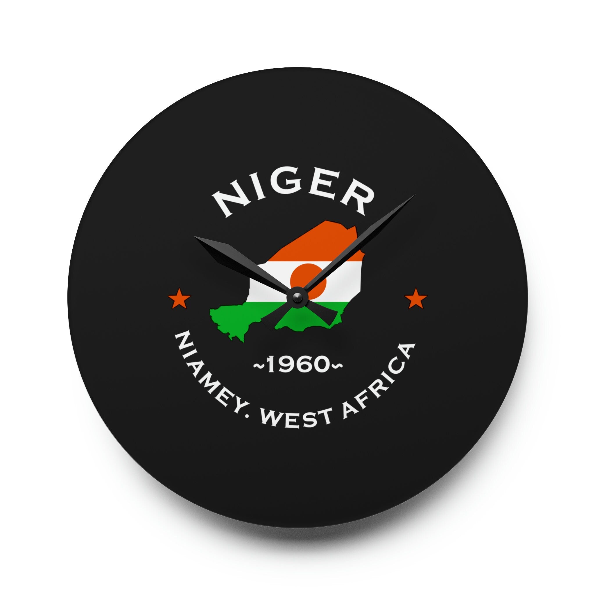 Niger Inspired Acrylic Wall Clock