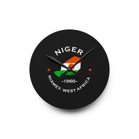 Niger Inspired Acrylic Wall Clock