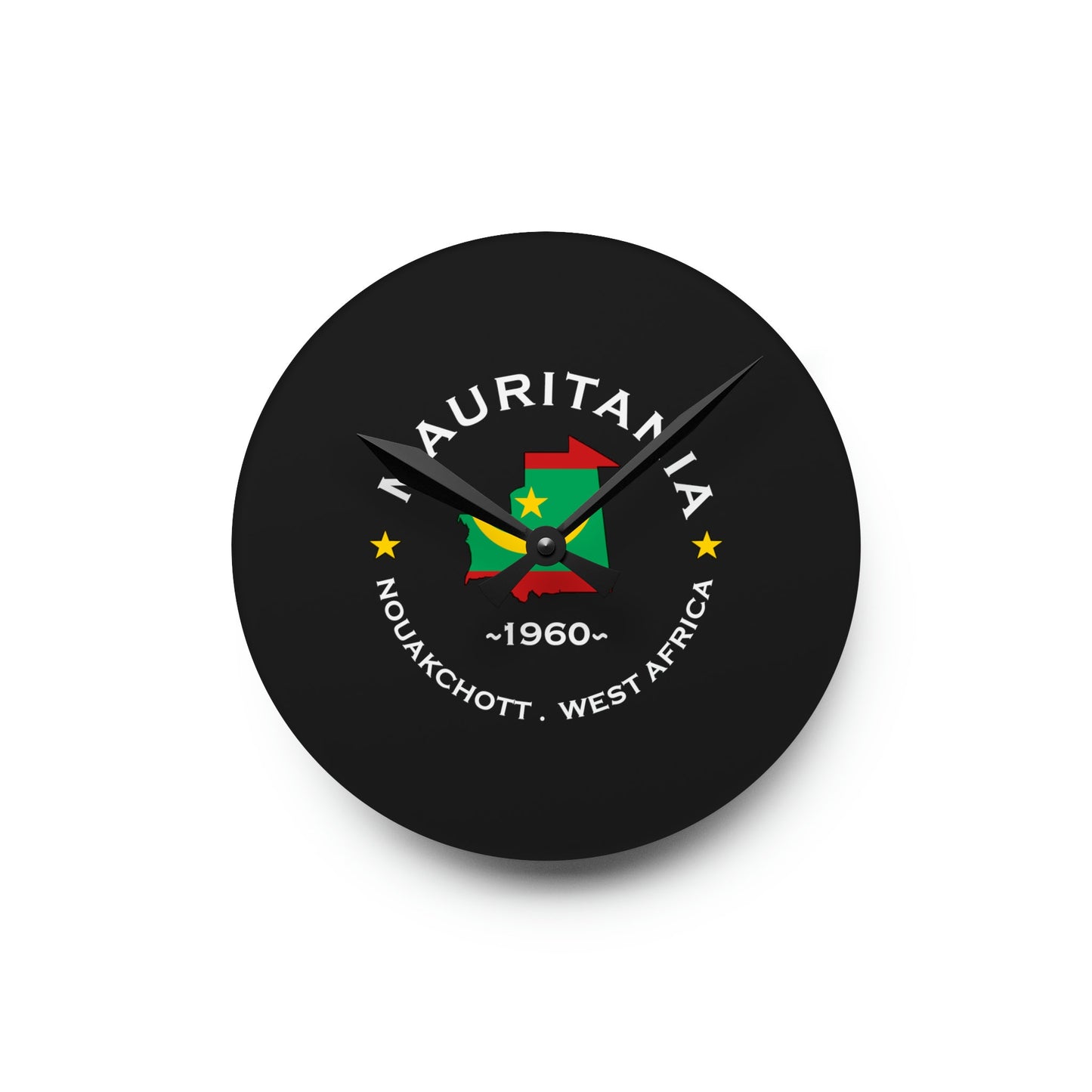 Mauritania Acrylic Wall Clock