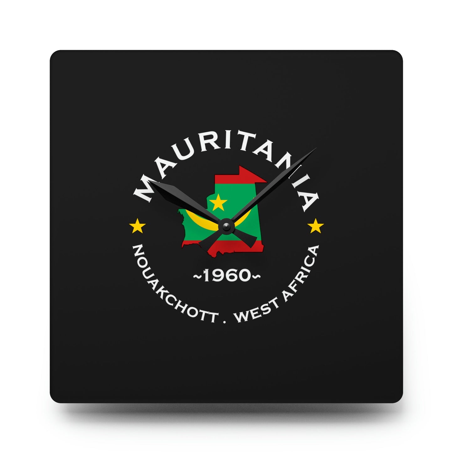 Mauritania Acrylic Wall Clock