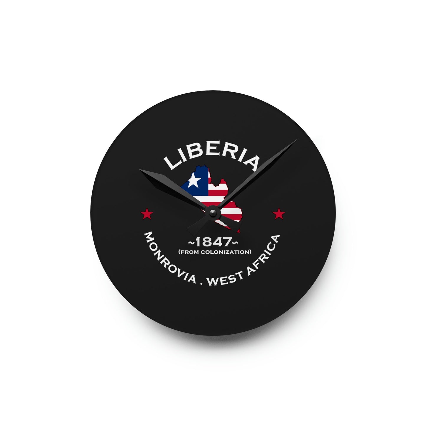 Liberia Acrylic Wall Clock