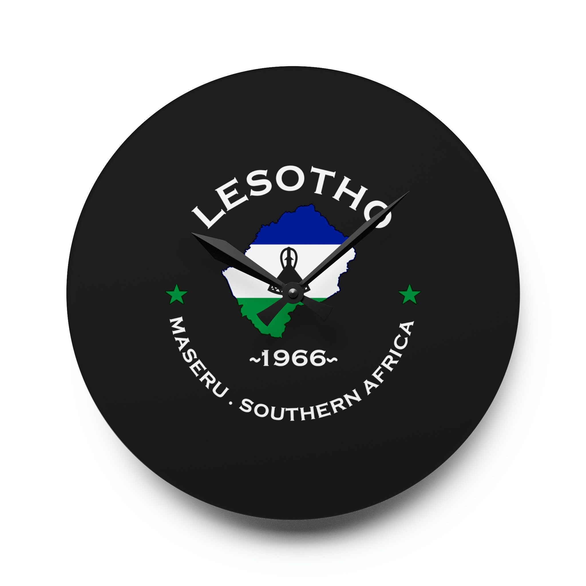 Lesotho Acrylic Wall Clock