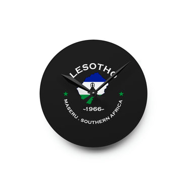 Lesotho Acrylic Wall Clock