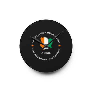 Ivory Coast (Côte d'Ivoire) Acrylic Wall Clock