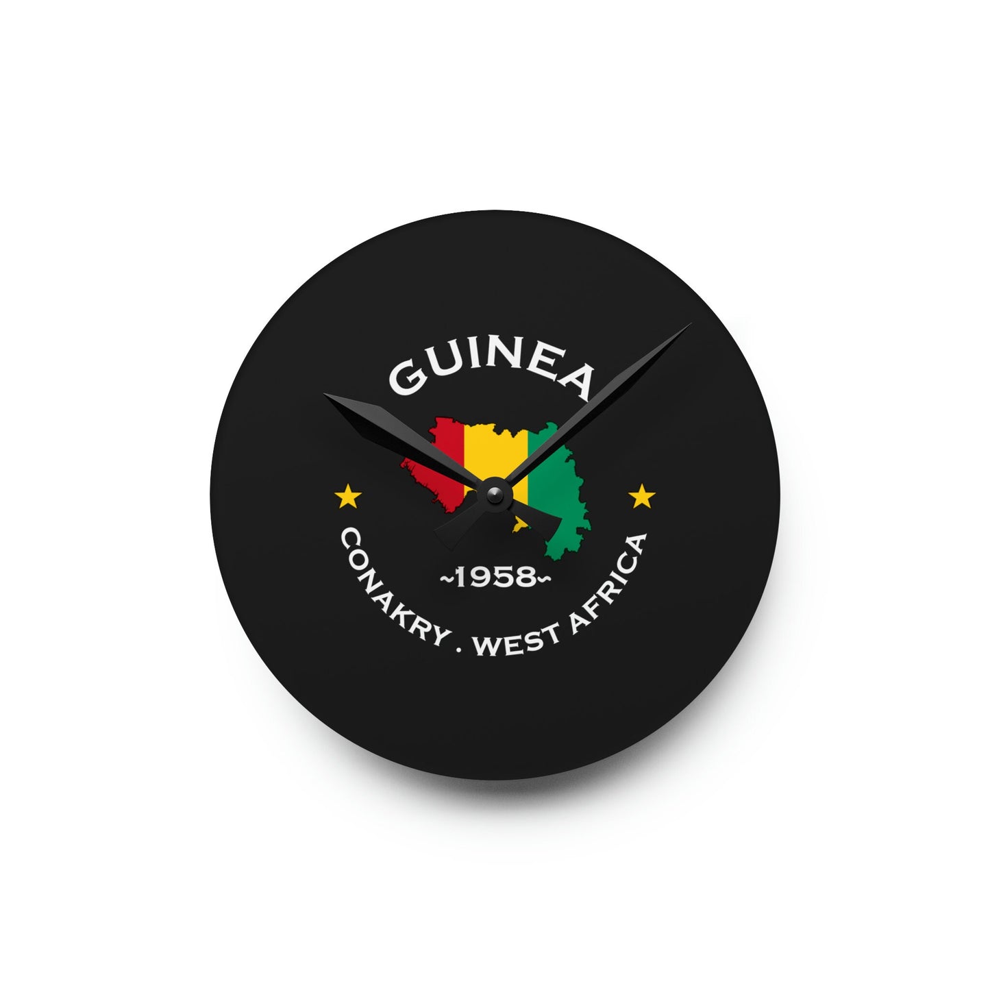 Guinea Acrylic Wall Clock