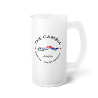 Gambia  Frosted Glass Beer Mug