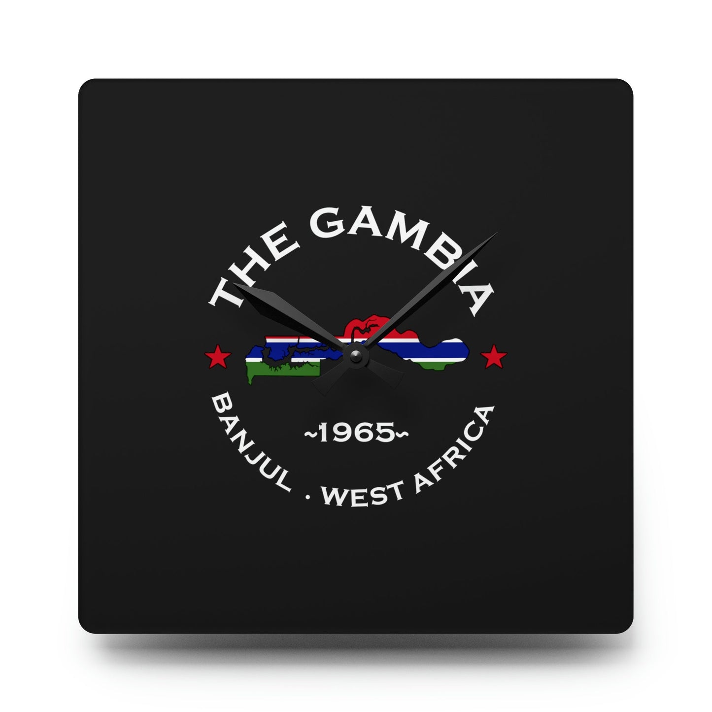 Gambia Acrylic Wall Clock