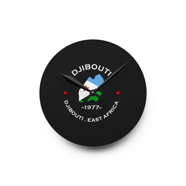 Djibouti Inspired Acrylic Wall Clock