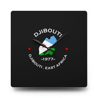 Djibouti Inspired Acrylic Wall Clock