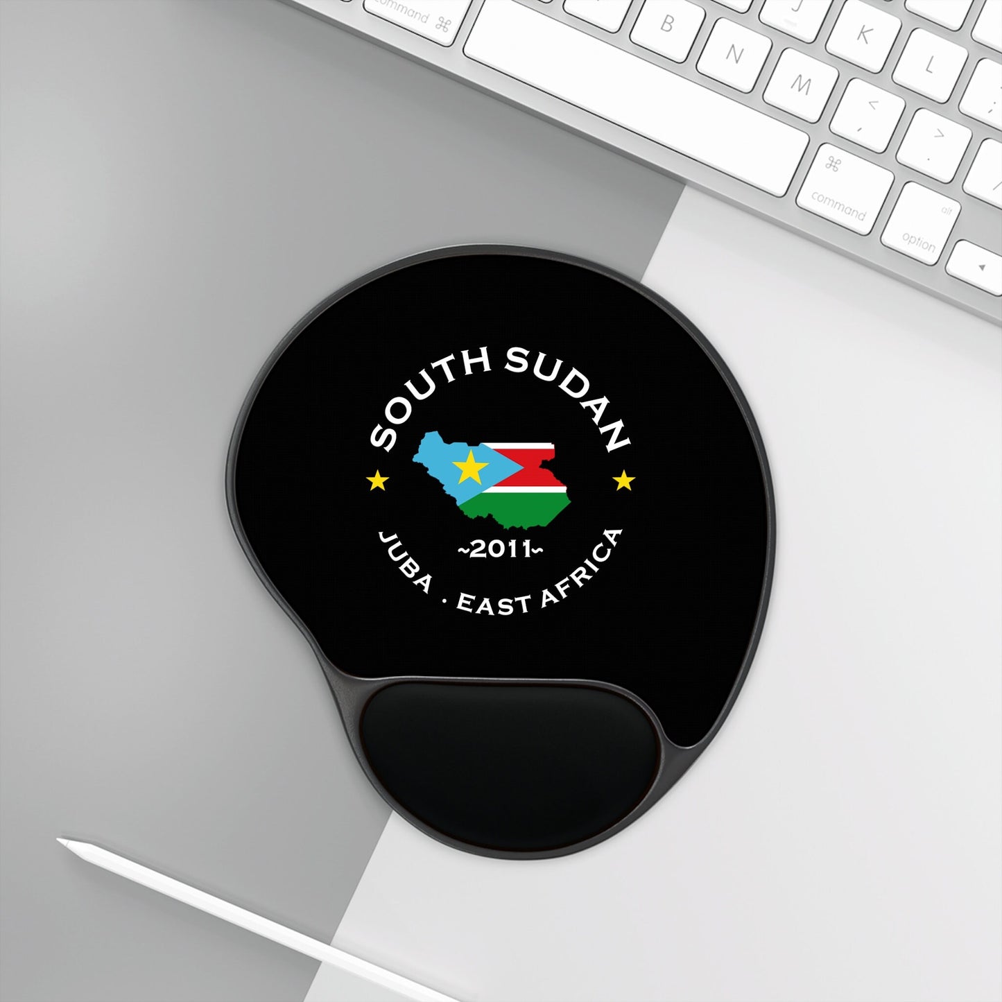 South Sudan Ergonomic Mouse Pad