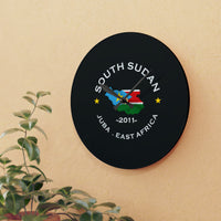 South Sudan Acrylic Wall Clock