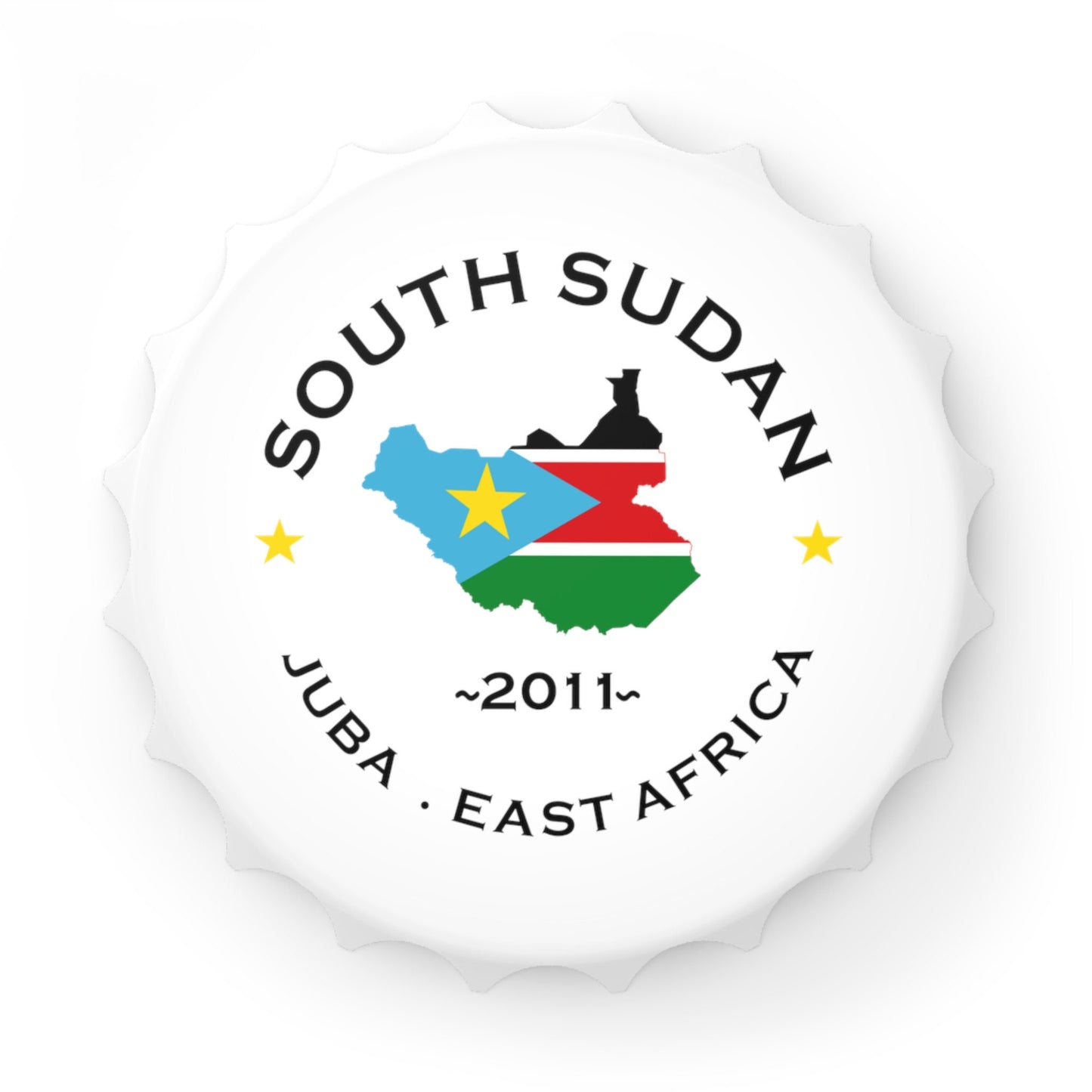 South Sudan Bottle Opener and Fridge Magnet