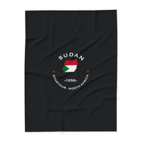 Sudan Inspired Premium Fleece blanket