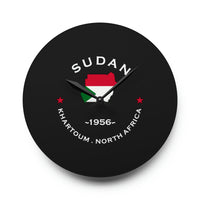 Sudan Inspired Acrylic Wall Clock