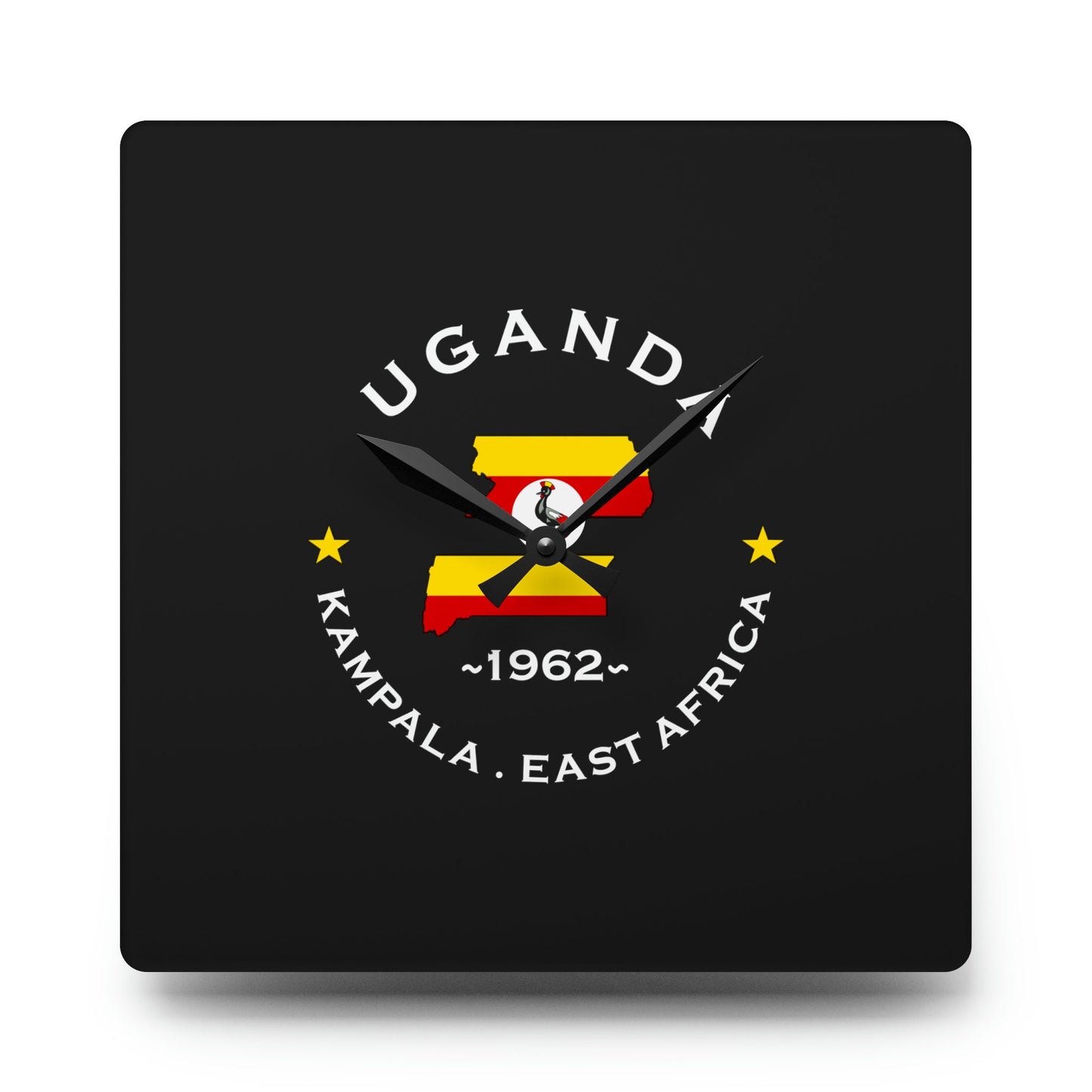 Uganda Acrylic Wall Clock