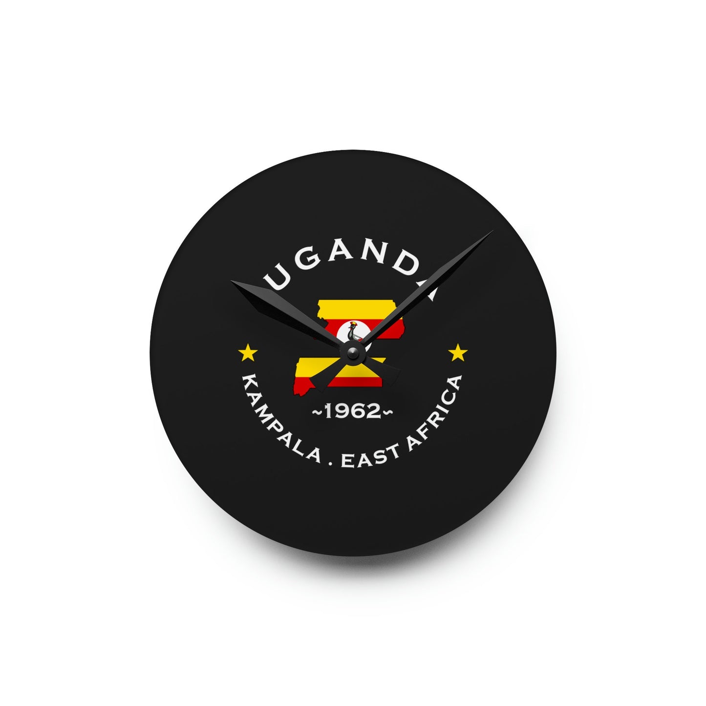 Uganda Acrylic Wall Clock