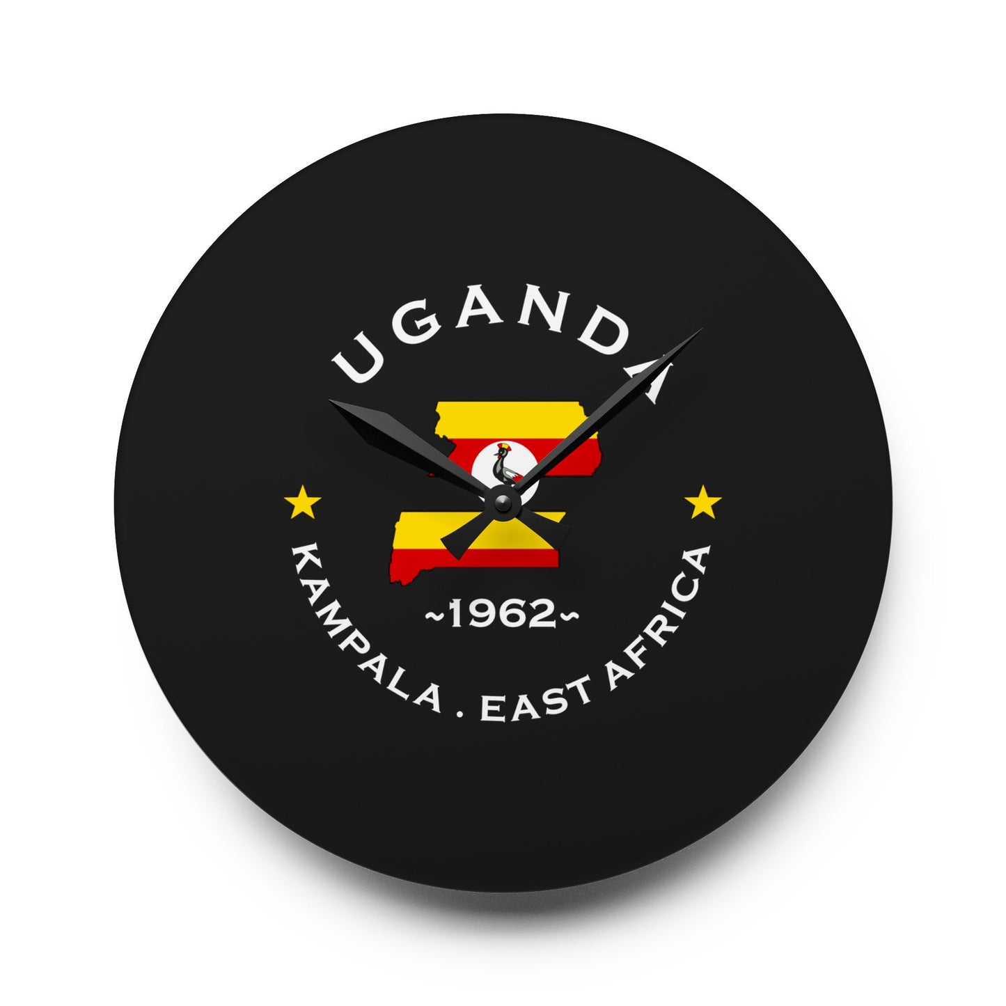 Uganda Acrylic Wall Clock