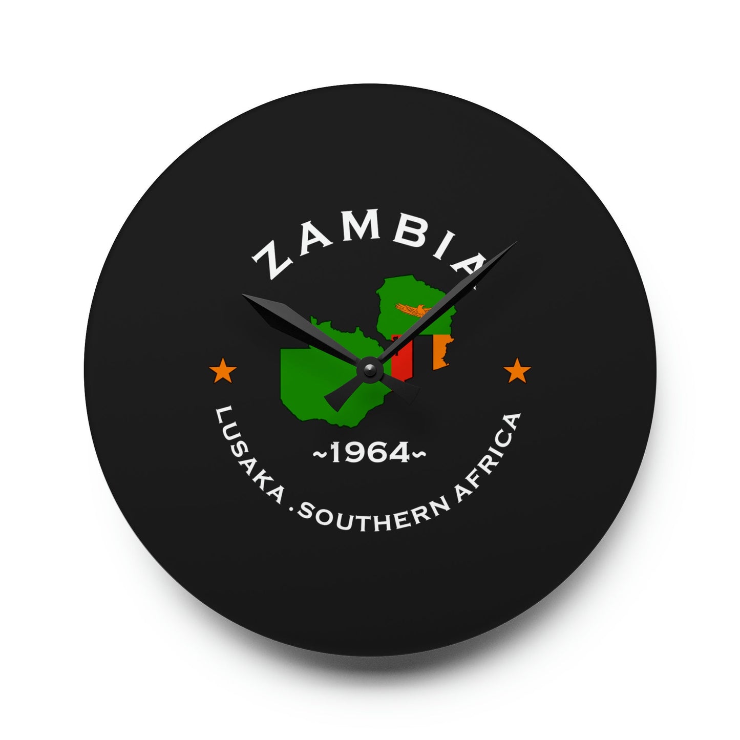 Zambia Wall Clock