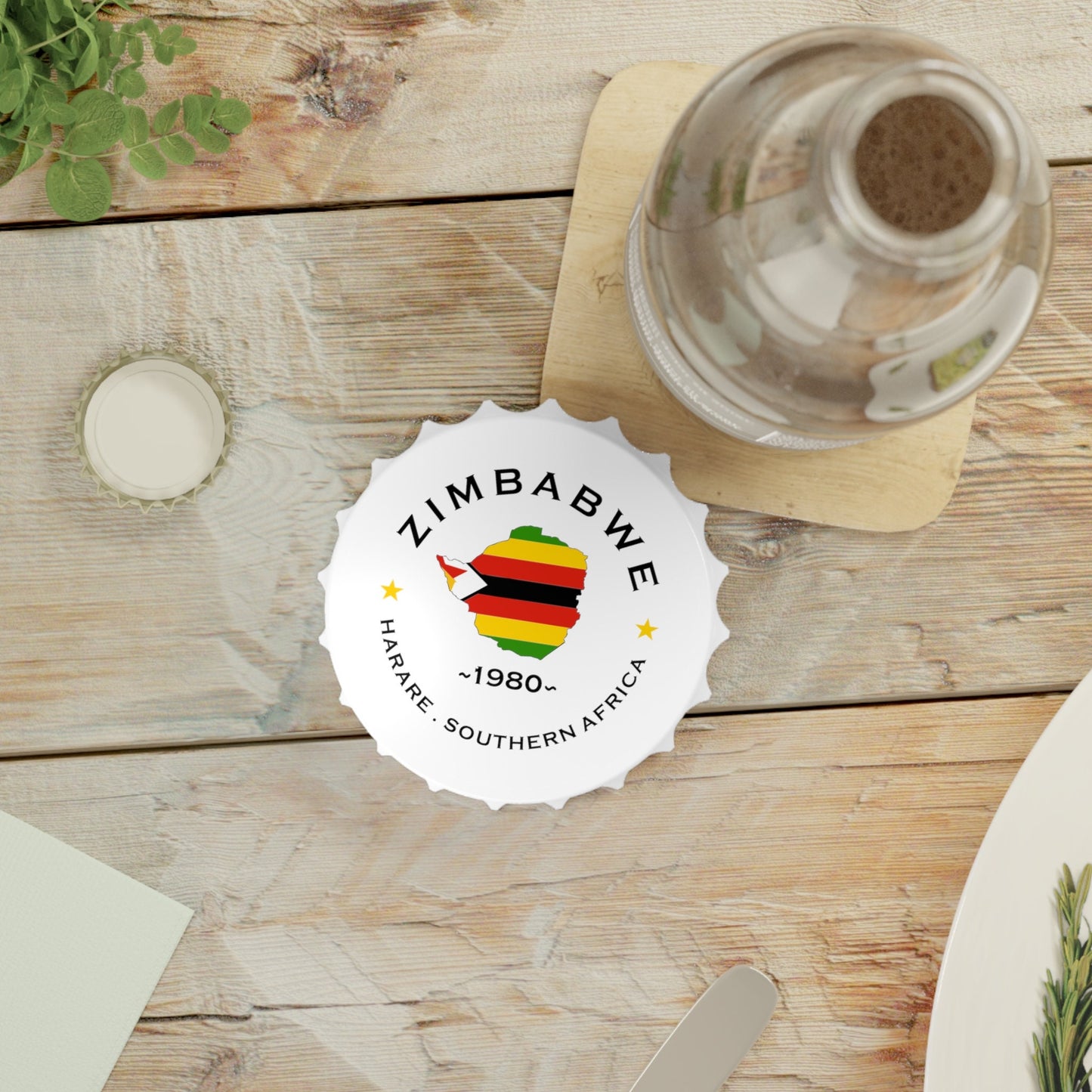 Zimbabwe Bottle Opener and Fridge Magnet