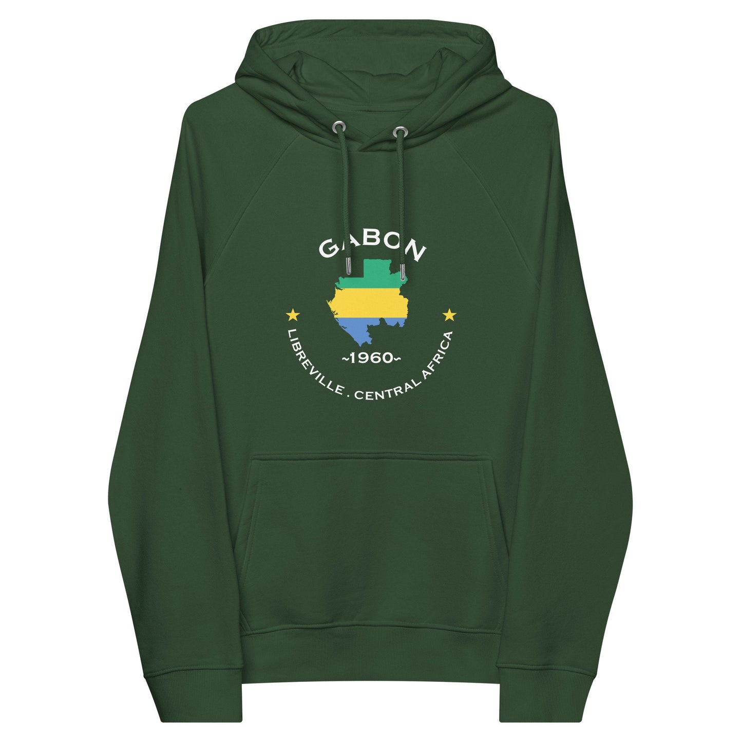 Gabonese Unisex eco raglan hoodie