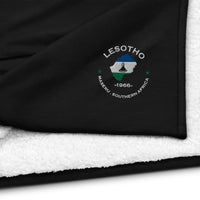 Lesothoan Premium sherpa blanket