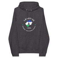 Lesothoan Unisex eco raglan hoodie