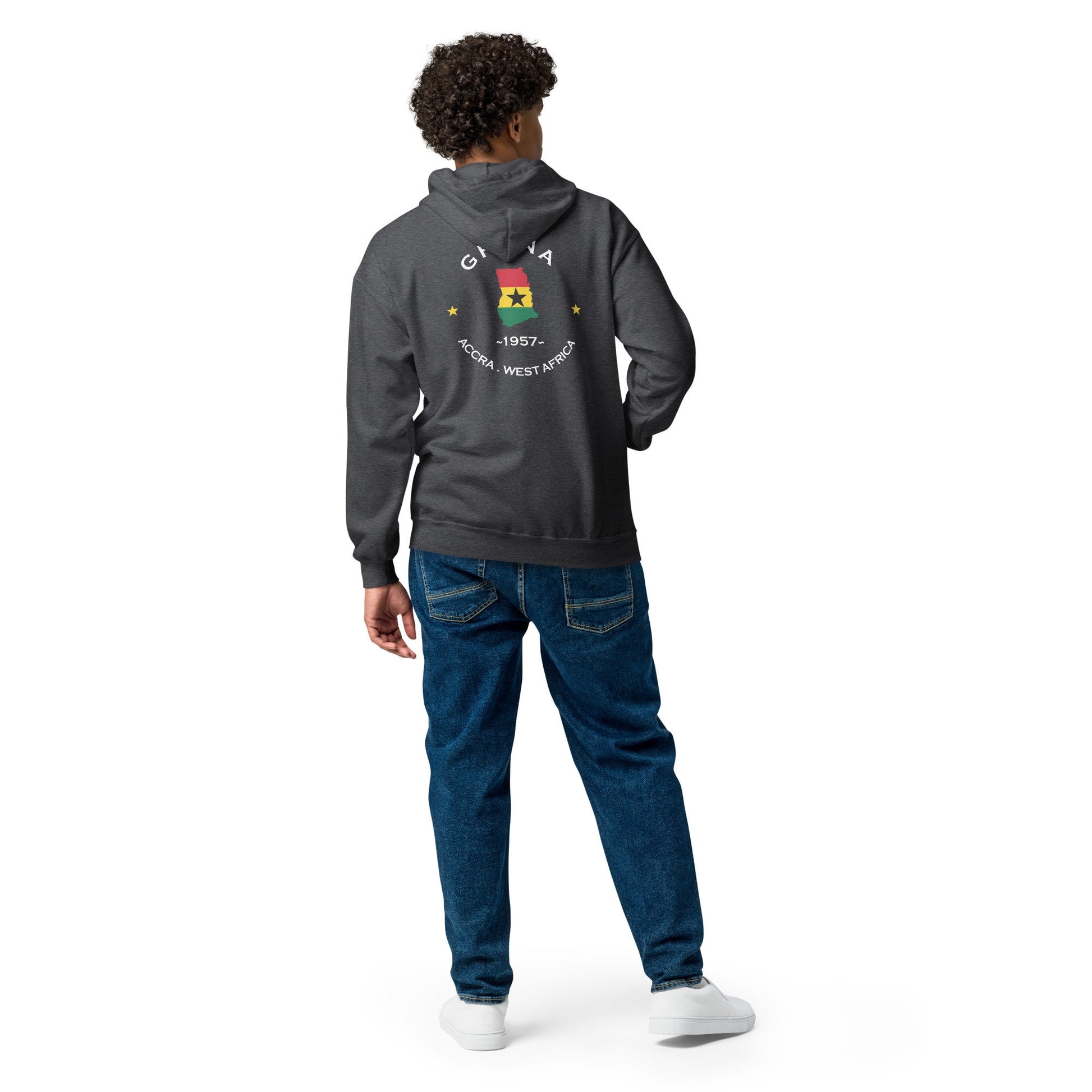 Ghana Unisex heavy blend zip hoodie