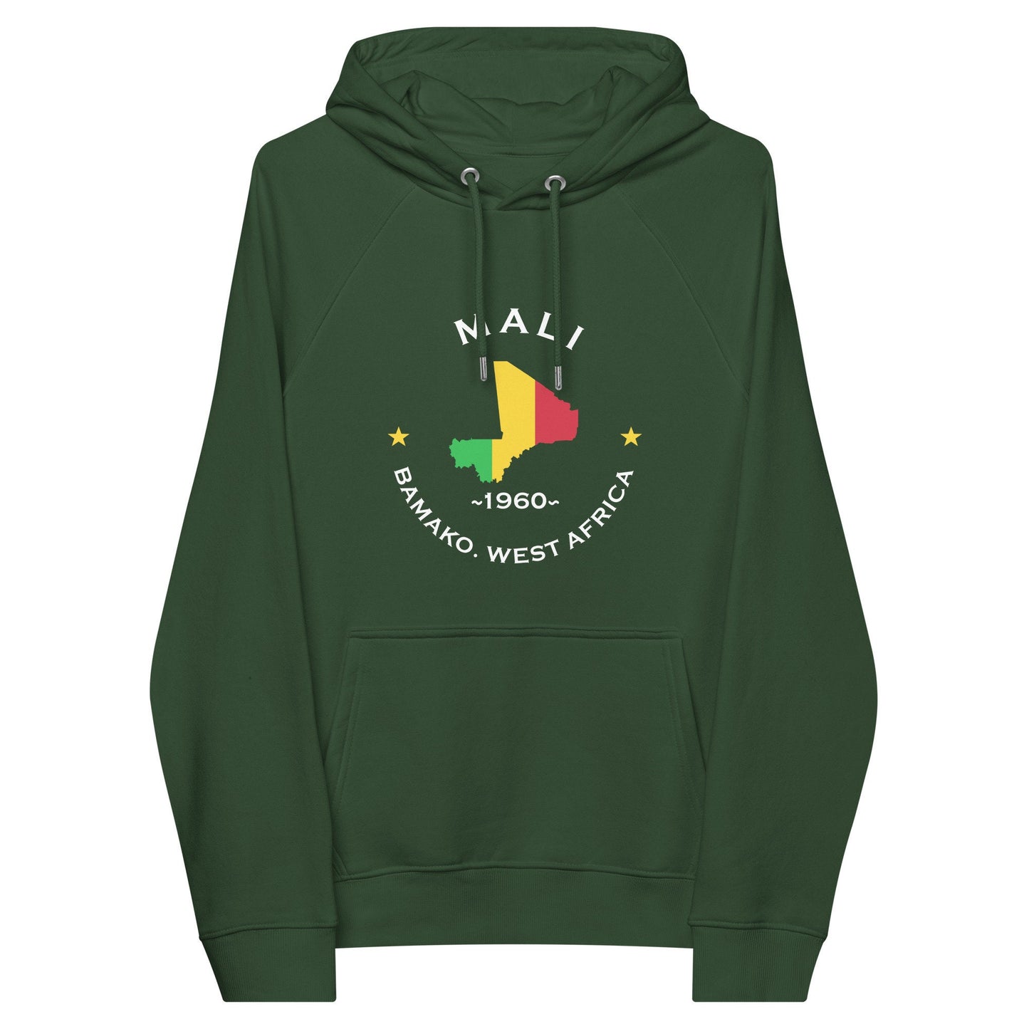 Malian Unisex eco raglan hoodie