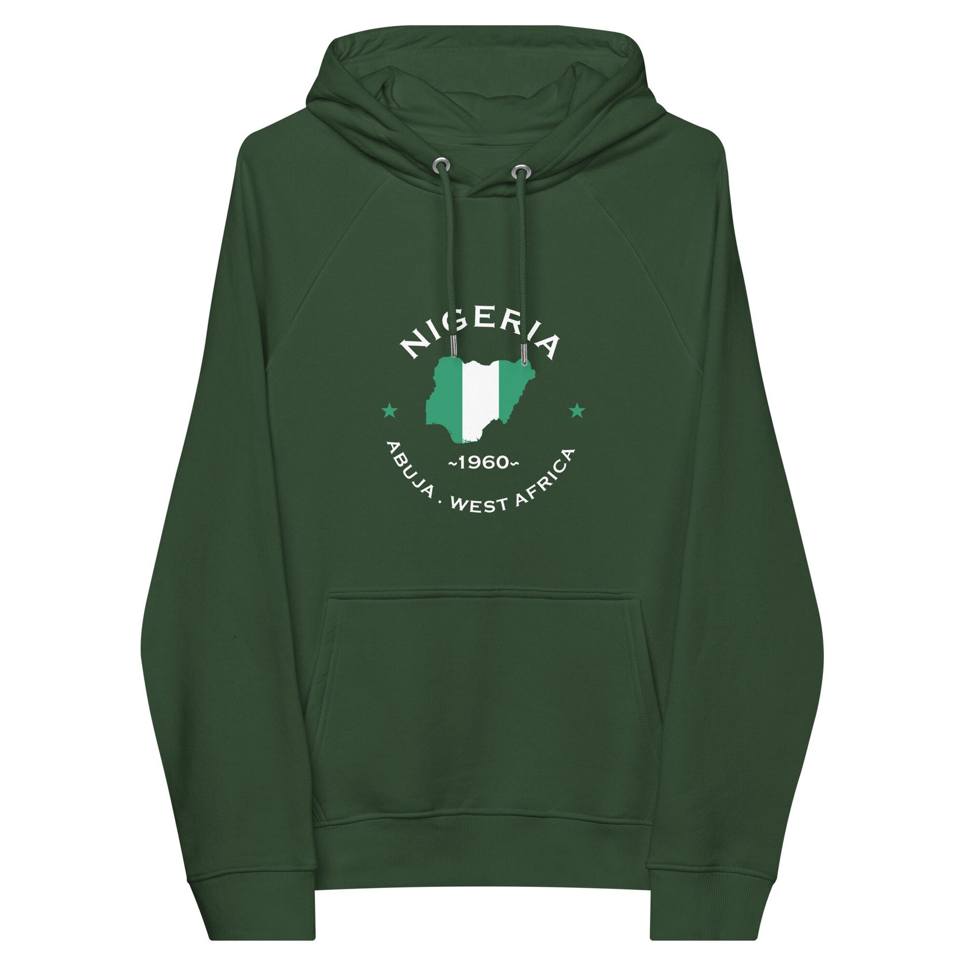 Nigerian Unisex eco raglan hoodie