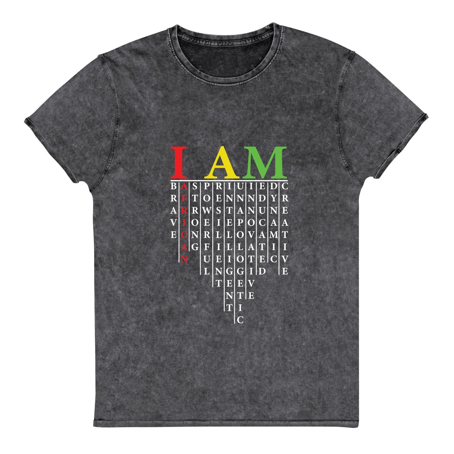 I AM AFRICAN Denim T-Shirt