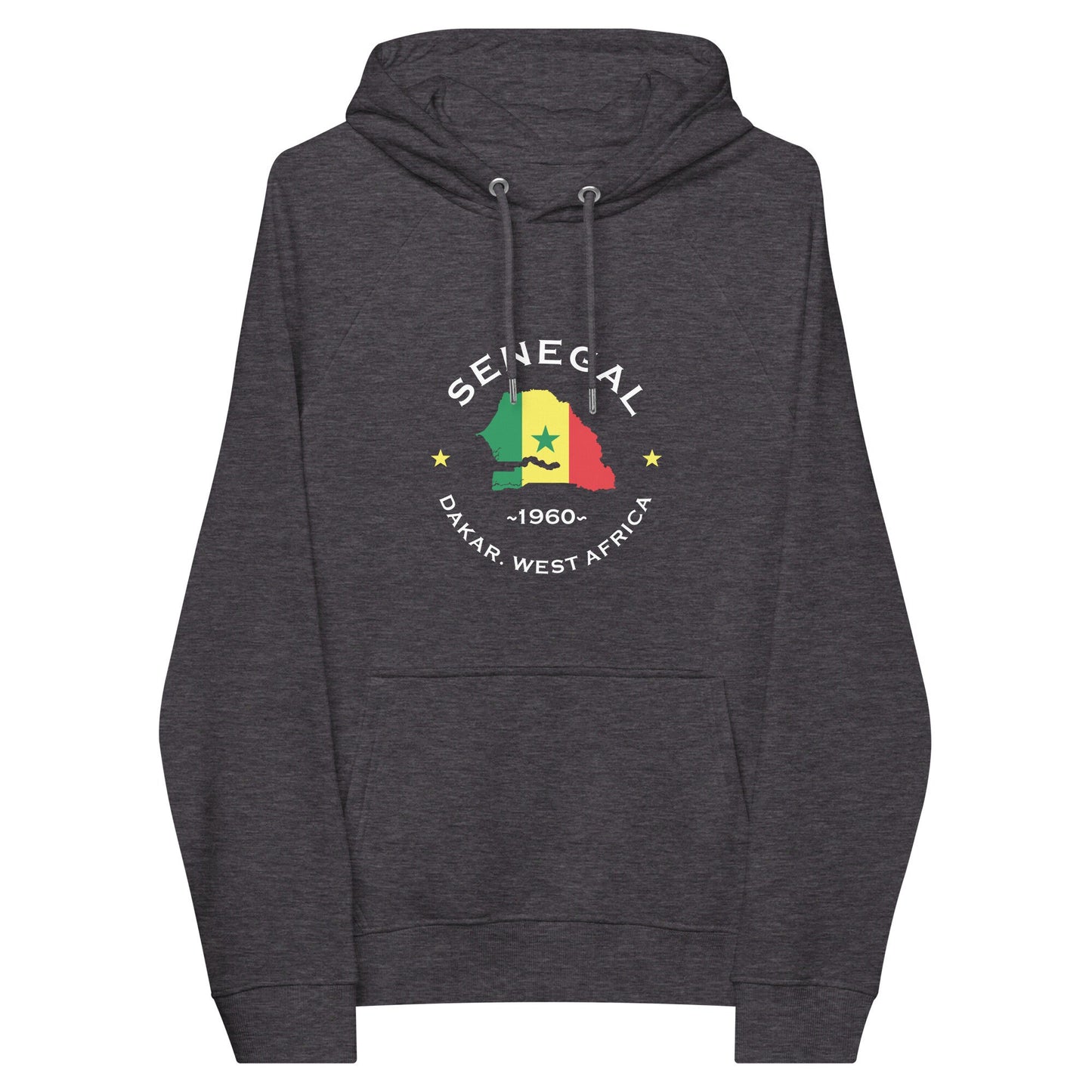 Senegalese Unisex eco raglan hoodie