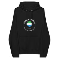 Sierra Leone Unisex eco raglan hoodie