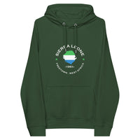 Sierra Leone Unisex eco raglan hoodie