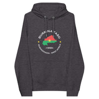 Burkina Faso Unisex eco raglan hoodie