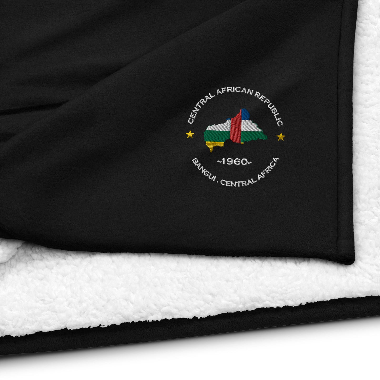 Central African Republic Premium sherpa blanket