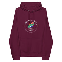 South African Unisex eco raglan hoodie