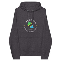 Tanzanian Unisex eco raglan hoodie