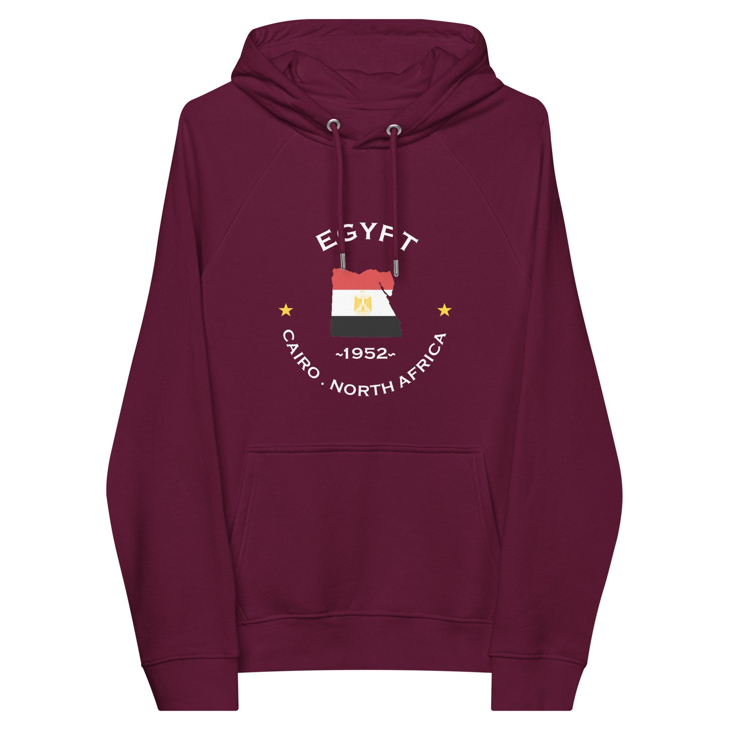 Egyptian Unisex eco raglan hoodie