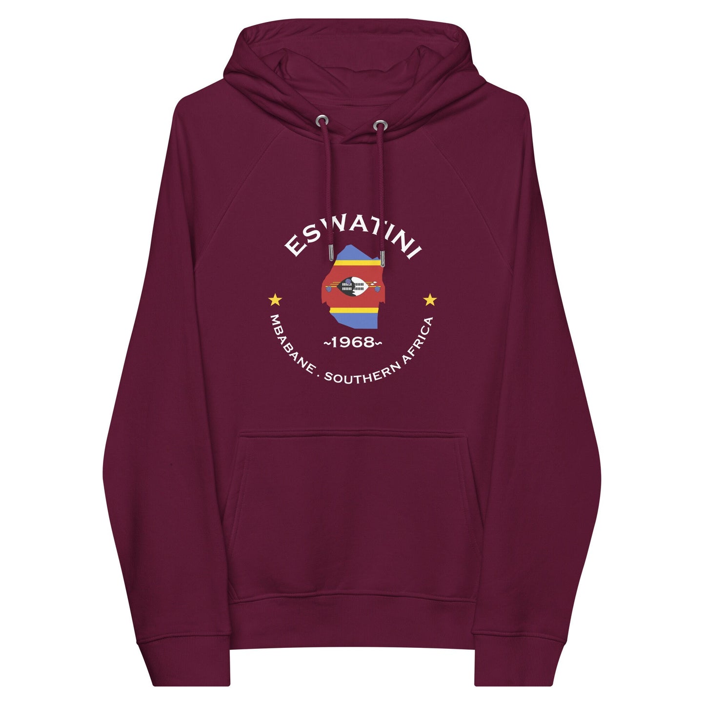 Eswatini Unisex eco raglan hoodie