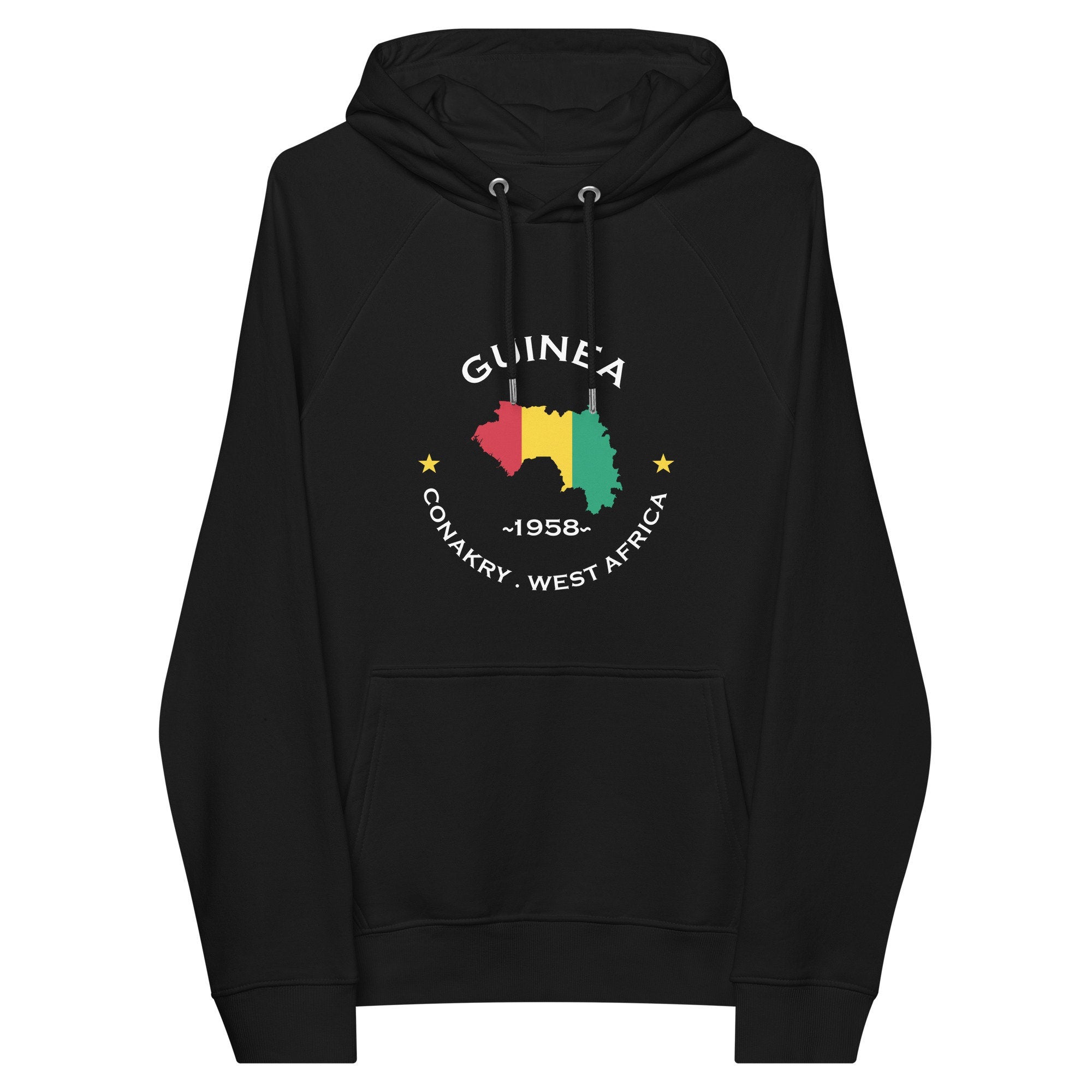 Guinean Unisex eco raglan hoodie