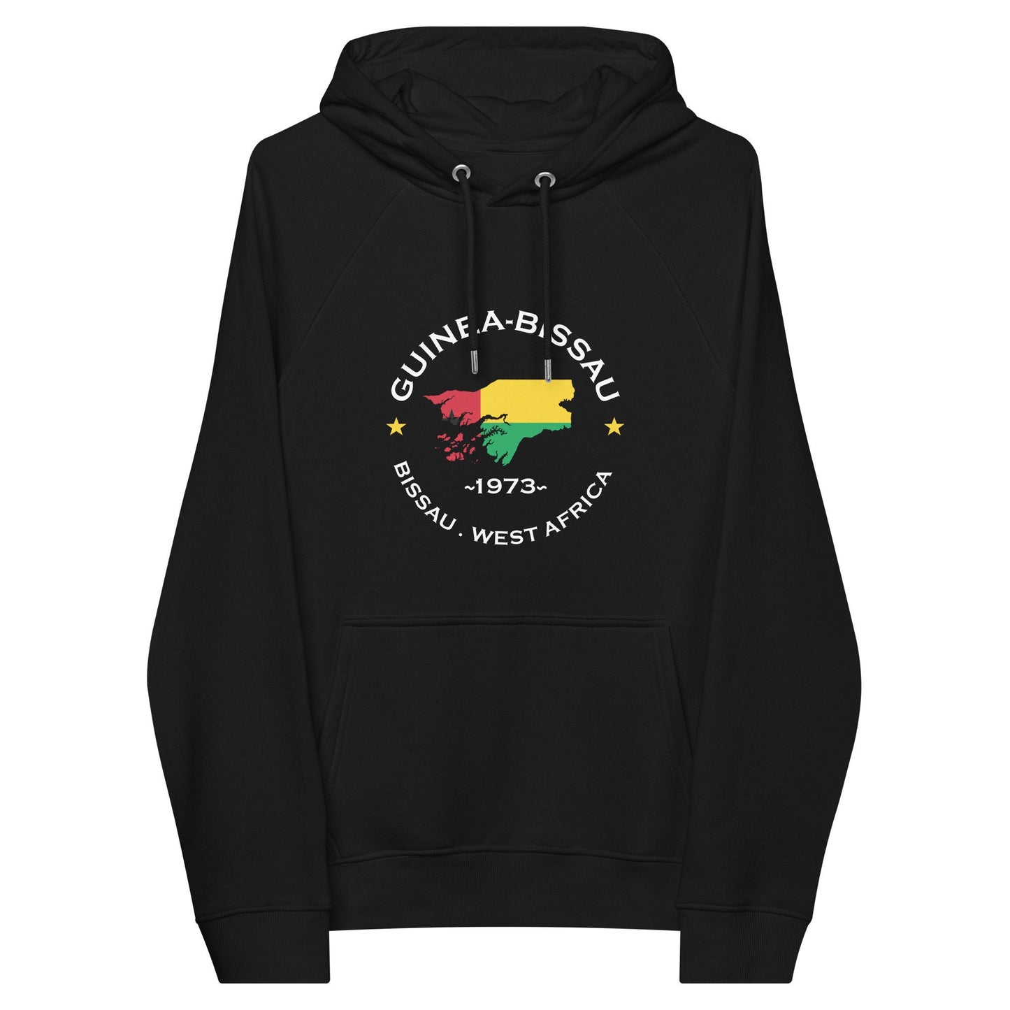 Guinea Bissauan Unisex eco raglan hoodie