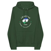 Lesothoan Unisex eco raglan hoodie