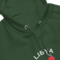 Libyan Unisex eco raglan hoodie