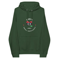 Libyan Unisex eco raglan hoodie