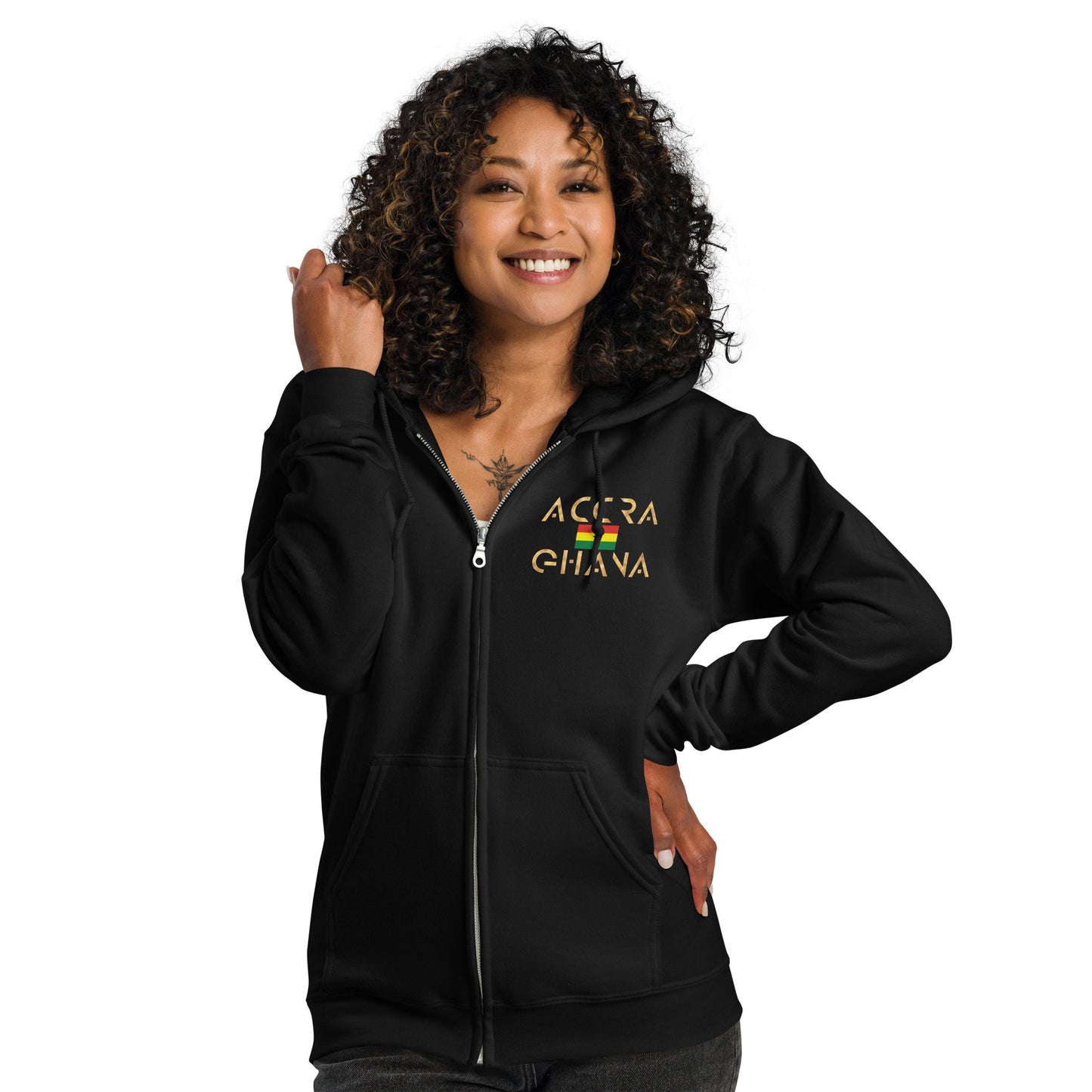 Ghana Unisex heavy blend zip hoodie