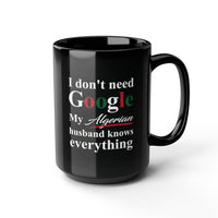 Algerian Funny Dad Black Mug, 15oz